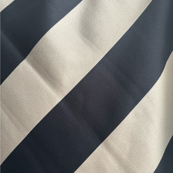 Chic Black and Tan Striped Maxi Skirt - Picture 3 of 4